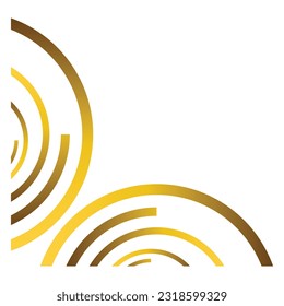 gold circle ornament design element