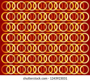 Gold Circle pattern, colorful holiday background - polka dots vector abstract background