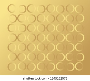 Gold Circle pattern, colorful holiday background - polka dots vector abstract background