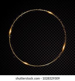 Lugar del círculo dorado para el texto