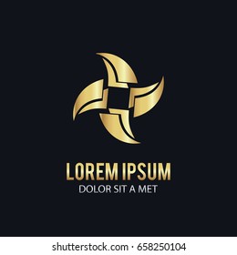 gold circle spin logo