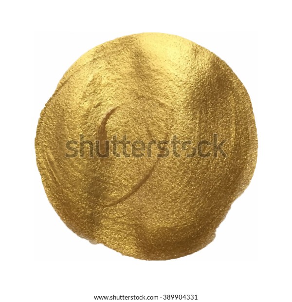 Gold Circle Vector Hand Drawn Illustration Stock Vector (Royalty Free ...