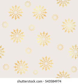 Gold Circular element made of squares seamless pattern. Gold Squares seamless rotating. Abstract monochrome design element seamless