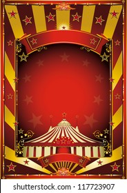 Gold circus background. A circus background with gold sunbeams