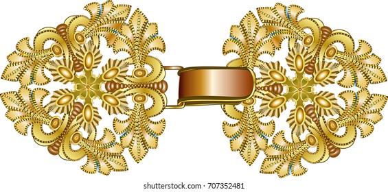 Gold clasp/blet- buckle