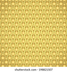 Gold claw of crab or pincers and circle and fire pattern on pastel background. Retro and classic  pattern style for vintage and modern design