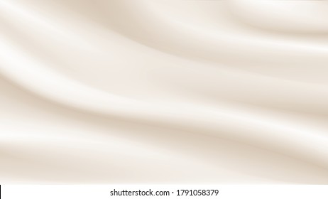 Gold cloth background abstract with soft waves.