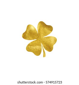 gold clover vector illustration