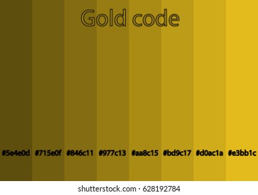 Gold code for use in the photo editor illustration program