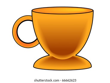 Gold Coffee Cup
