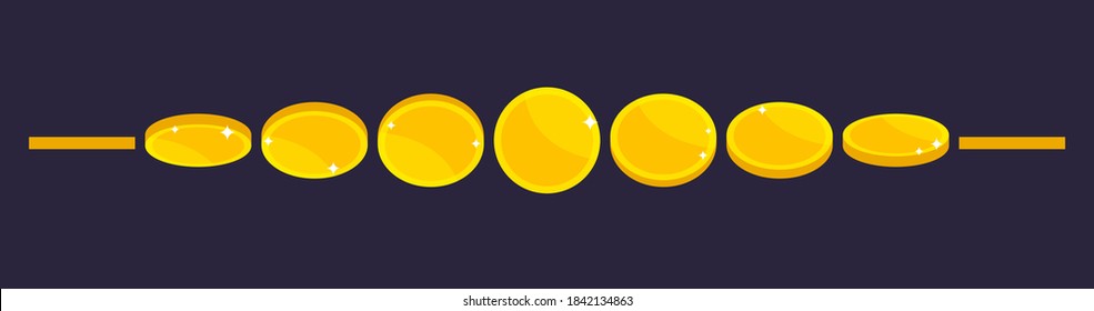Gold Coin Animation Game Apps Vector Stock Vector Royalty Free 1842134863 Gold Coin Animation Game Apps Vector Stock Vector Royalty Free 1842134863