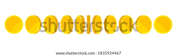 Gold Coin Animation Game Apps Vector Stock Vector Royalty Free Gold Coin Animation Game Apps Vector Stock Vector Royalty Free