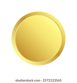 gold coin assets precious metals symbol of safe investment value financial stability and security. wealth icon design vector illustration