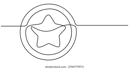 Dibujo continuo de una línea de monedas de oro, símbolo de dinero de monedas de éxito financiero y negocios de inversión. 