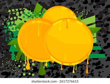 Gold Coin graffiti. Abstract modern street art decoration performed in urban painting style.