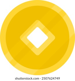 Goldmünze. Goldmünzsymbol.