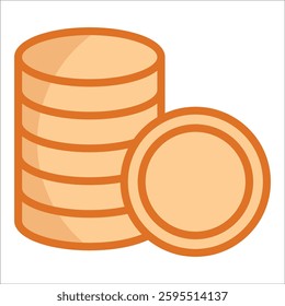 Gold Coin Icon Element For Design