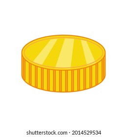 Icono de moneda de oro. Ilustración vectorial.