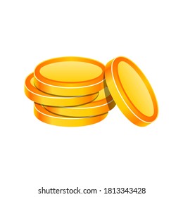 Gold Coin Illustration Image Vector