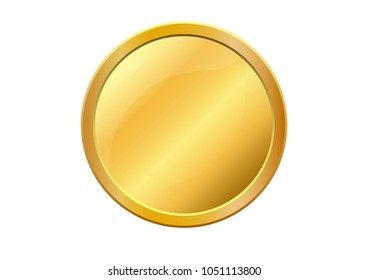 Gold coin metallic