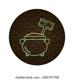 gold coin pot cartoon