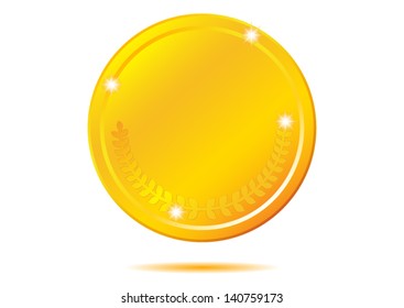 Gold coin. Vector
