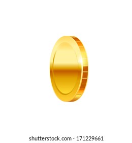 Gold coin. Vector