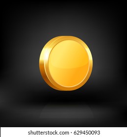 Gold coin. Vector