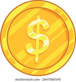 gold coin vector in eps file format