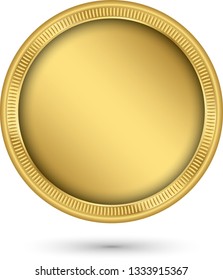 Gold Coin Vector Illustration Stock Vector (Royalty Free) 1333915367 ...