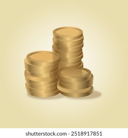 gold coin vector illustration background