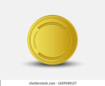 Gold coin vector illustration for various related tasks