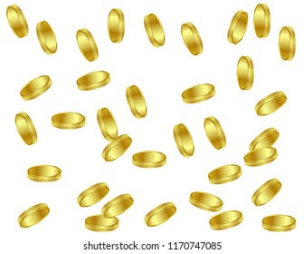 Gold coins background