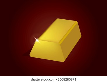 Gold coins and Gold bars Vector illustration, stack of gold-bar icon, ingot, symbol of richness, investment icon, treasury luxury rich, Two gold bars on top of each other, gold bar icon isolated.