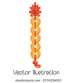 Gold coins for Chinese New Year decoration vector