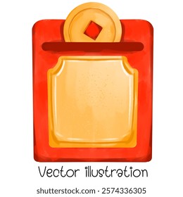  Gold coins for Chinese New Year decoration vector
