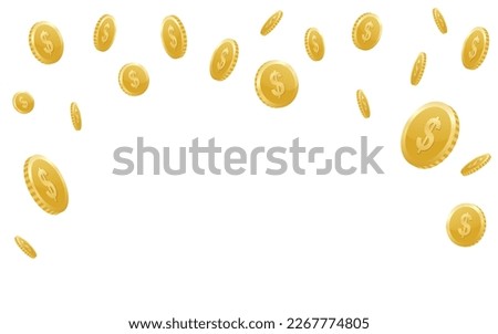 Gold coins fall from the sky. Explosion of coins on isolated transparent background. Easy Money. Vector illustration