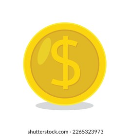 monedas de oro ilustraciones vectoriales aisladas
