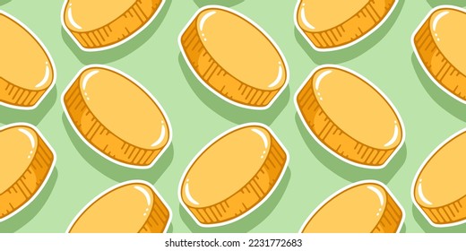 Monedas de oro, patrón vectorial sin fisuras en el estilo de los garabatos, dibujado a mano