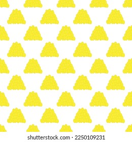 Gold coins. Vector seamless pattern. Traditional design. Nature concept. Banking money