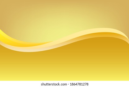 Gold color abstract curve pattern background