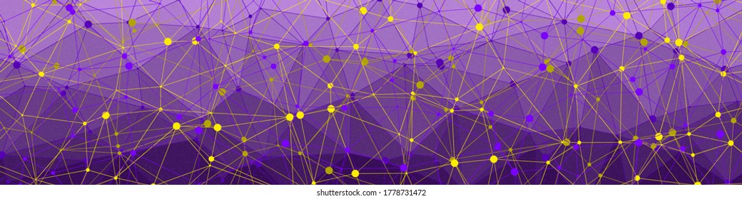 Color dorado Color abstracto Color de la imagen de fondo de arte generativo de baja densidad de polígonos