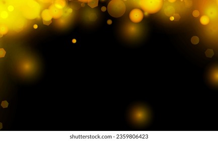 fondo dorado luz de bokek para vectores magia vacaciones feliz año nuevo diseño de afiches