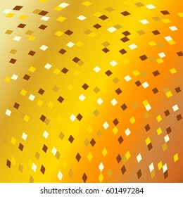 Gold color background, disco net, mosaic