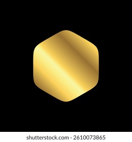 Gold Color Blank Ribbons in Flat Style Vector Template. Stickers for New Arrival shop product tags, new labels or sale posters and banners vector