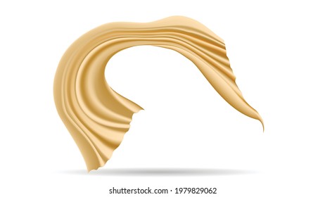 Gold color of clothes abstract for background vector illustration