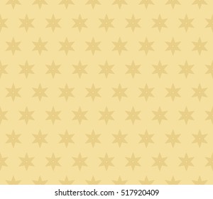 gold color fantasy geometry pattern. floral theme. arabesque style. vector seamless illustration. for design, wallpaper, card, invitation