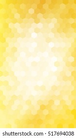 Gold color geometric background of colored hexagon. Vector illustration. Polygonal patterns for your presentations, business