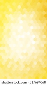Gold color geometric background of colored hexagon. Vector illustration. Polygonal patterns for your presentations, business