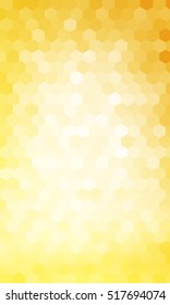 Gold color geometric background of colored hexagon. Vector illustration. Polygonal patterns for your presentations, business